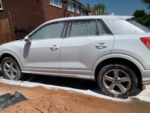 White car valeted